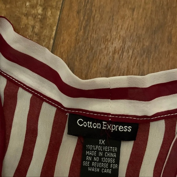 Cotton Express Blouse -1X - Picture 4 of 5